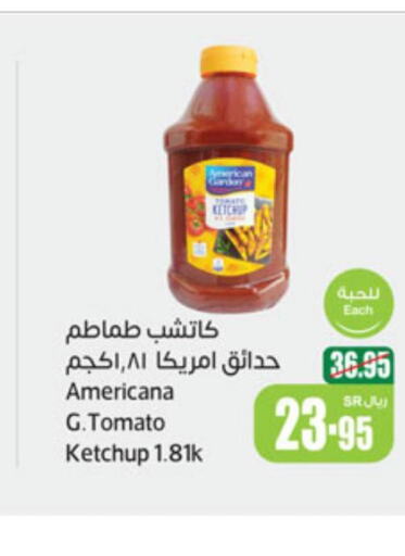 AMERICANA Tomato Ketchup  in Othaim Markets in KSA, Saudi Arabia, Saudi - Buraidah