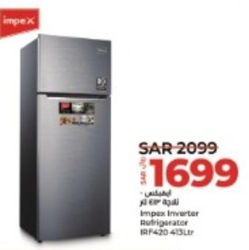 IMPEX Refrigerator  in LULU Hypermarket in KSA, Saudi Arabia, Saudi - Riyadh