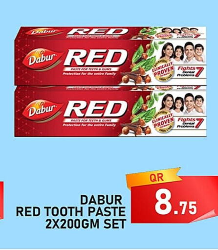 DABUR RED Toothpaste  in باشن هايبر ماركت in قطر - الريان
