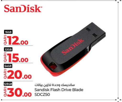SANDISK Flash Drive  in LuLu Hypermarket in Qatar - Al Wakra