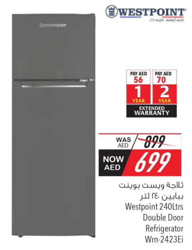 WESTPOINT Refrigerator  in السفير هايبر ماركت in الإمارات العربية المتحدة , الامارات - رَأْس ٱلْخَيْمَة