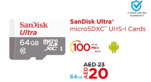 SANDISK Flash Drive  in Lulu Hypermarket in UAE - Sharjah / Ajman