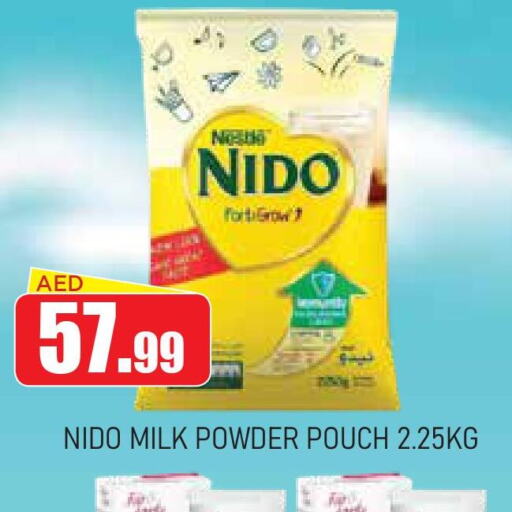 NIDO Milk Powder  in عين المدينة هايبرماركت in الإمارات العربية المتحدة , الامارات - الشارقة / عجمان