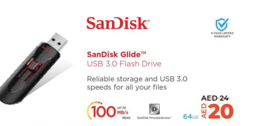 SANDISK Flash Drive  in السفير هايبر ماركت in الإمارات العربية المتحدة , الامارات - رَأْس ٱلْخَيْمَة