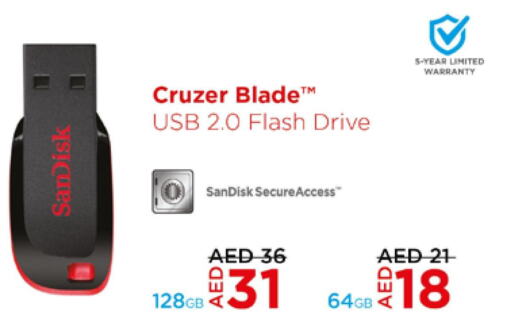 SANDISK Flash Drive  in Lulu Hypermarket in UAE - Ras al Khaimah
