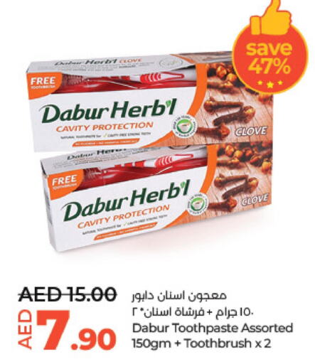 DABUR Toothpaste  in Lulu Hypermarket in UAE - Abu Dhabi
