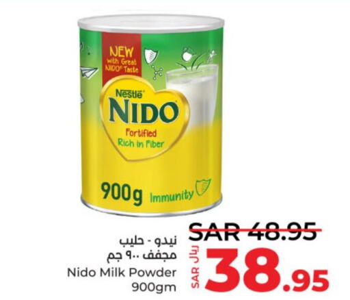 NIDO Milk Powder  in LULU Hypermarket in KSA, Saudi Arabia, Saudi - Al-Kharj