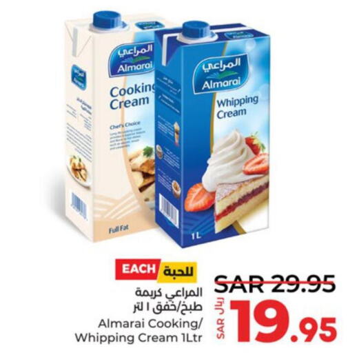 ALMARAI Whipping / Cooking Cream  in LULU Hypermarket in KSA, Saudi Arabia, Saudi - Jeddah