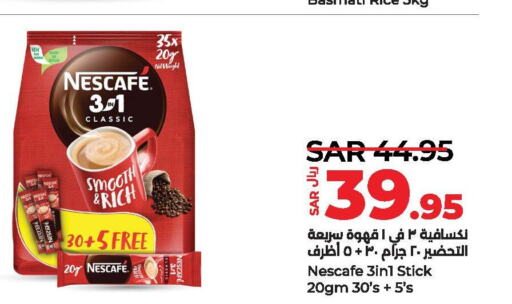 NESCAFE Coffee  in LULU Hypermarket in KSA, Saudi Arabia, Saudi - Dammam