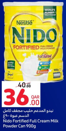 NIDO Milk Powder  in كارفور in قطر - الشحانية