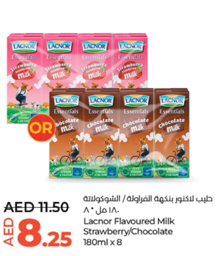 LACNOR Flavoured Milk  in Lulu Hypermarket in UAE - Abu Dhabi