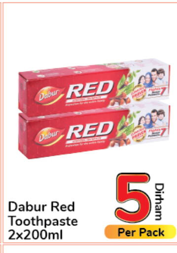 DABUR RED Toothpaste  in Day to Day Department Store in UAE - Dubai