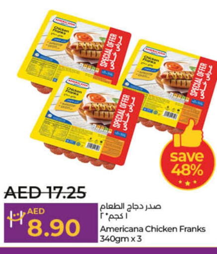 AMERICANA Chicken Franks  in Lulu Hypermarket in UAE - Fujairah