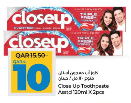 CLOSE UP Toothpaste  in LuLu Hypermarket in Qatar - Al Khor