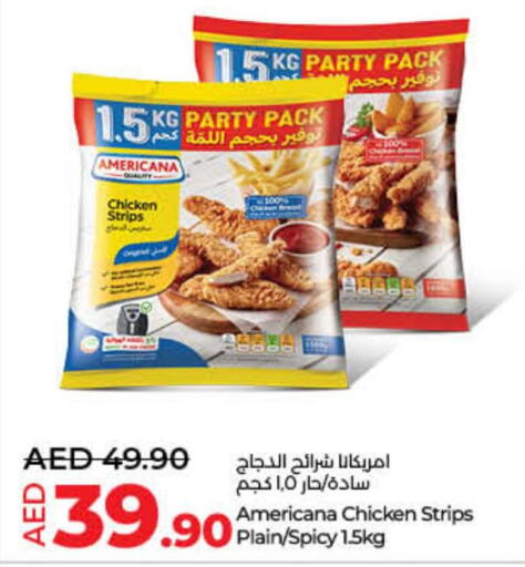 AMERICANA Chicken Strips  in لولو هايبرماركت in الإمارات العربية المتحدة , الامارات - رَأْس ٱلْخَيْمَة