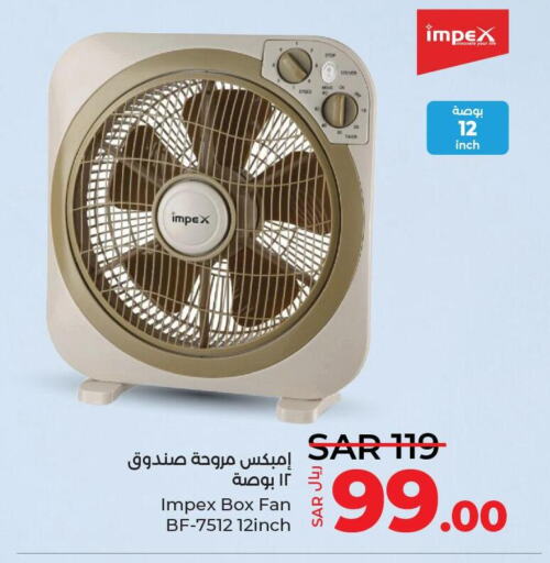 IMPEX Fan  in LULU Hypermarket in KSA, Saudi Arabia, Saudi - Jubail