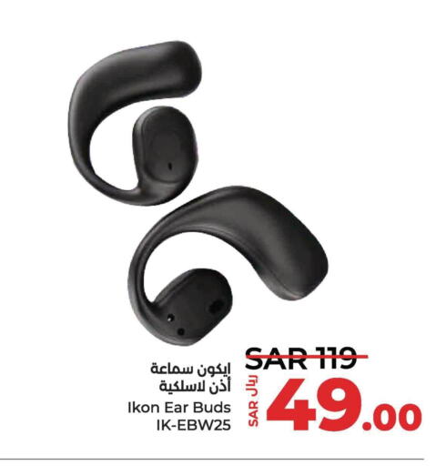 IKON Earphone  in LULU Hypermarket in KSA, Saudi Arabia, Saudi - Al Hasa