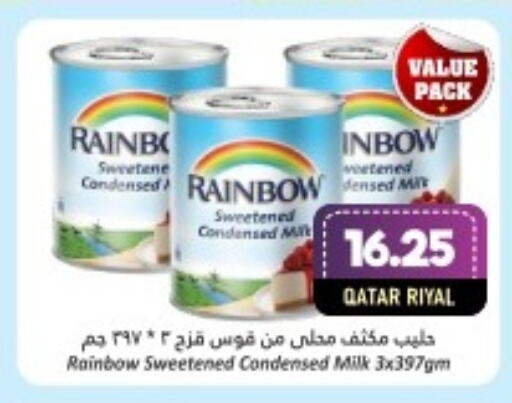 RAINBOW Condensed Milk  in Dana Hypermarket in Qatar - Al Shamal