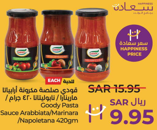 GOODY Pizza & Pasta Sauce  in LULU Hypermarket in KSA, Saudi Arabia, Saudi - Al Hasa