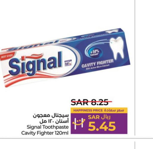 SIGNAL Toothpaste  in LULU Hypermarket in KSA, Saudi Arabia, Saudi - Tabuk
