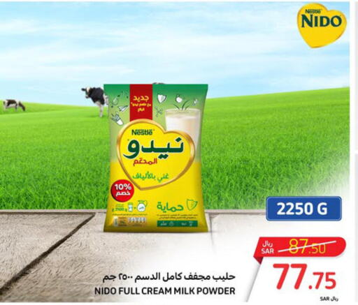 NIDO Milk Powder  in Carrefour in KSA, Saudi Arabia, Saudi - Al Khobar