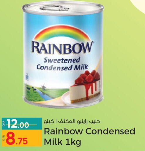 RAINBOW Condensed Milk  in Paris Hypermarket in Qatar - Al-Shahaniya
