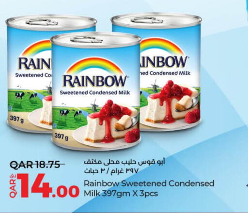 RAINBOW Condensed Milk  in LuLu Hypermarket in Qatar - Doha