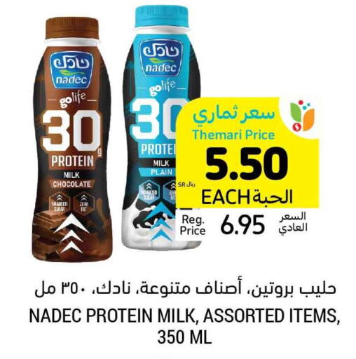 NADEC Protein Milk  in Tamimi Market in KSA, Saudi Arabia, Saudi - Medina