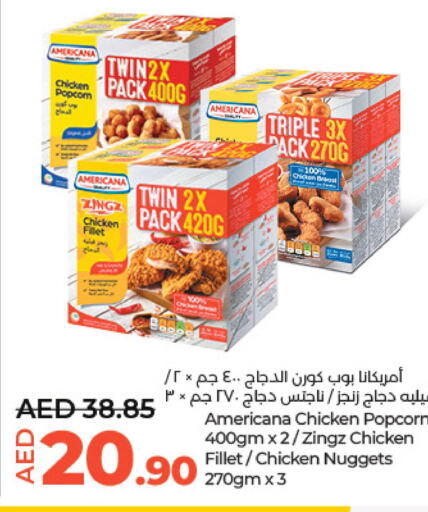 AMERICANA Chicken Nuggets  in Lulu Hypermarket in UAE - Abu Dhabi