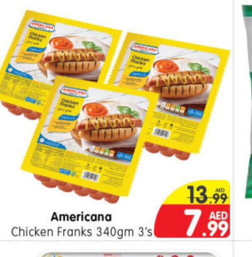 AMERICANA Chicken Franks  in Al Madina Hypermarket in UAE - Abu Dhabi