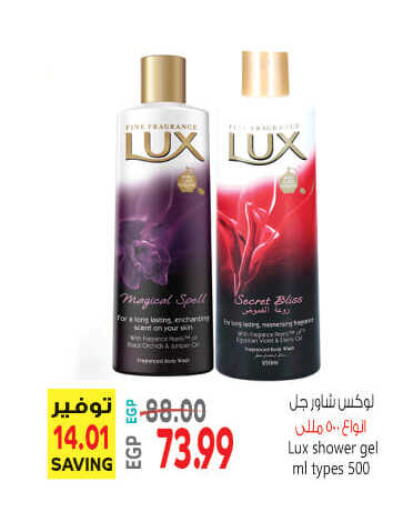 LUX Shower Gel  in El.Husseini supermarket  in Egypt - Cairo