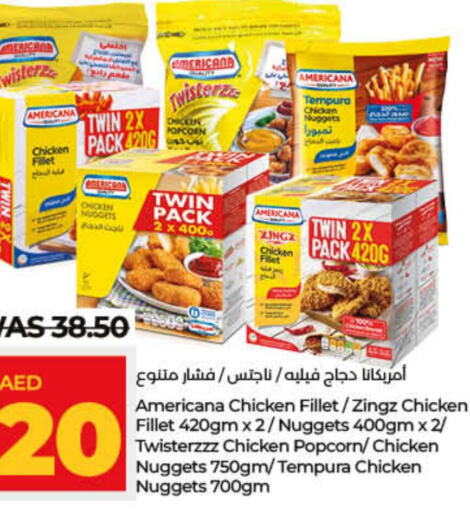 AMERICANA Chicken Fillet  in لولو هايبرماركت in الإمارات العربية المتحدة , الامارات - رَأْس ٱلْخَيْمَة