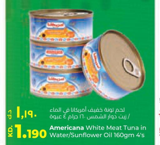 AMERICANA Tuna - Canned  in Lulu Hypermarket  in Kuwait - Ahmadi Governorate