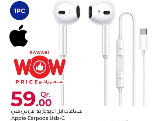 APPLE Earphone  in Rawabi Hypermarkets in Qatar - Umm Salal