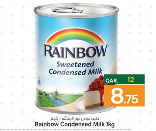 RAINBOW Condensed Milk  in Paris Hypermarket in Qatar - Al Khor