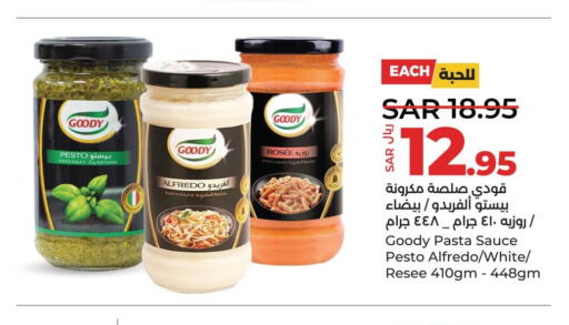 GOODY Pizza & Pasta Sauce  in LULU Hypermarket in KSA, Saudi Arabia, Saudi - Saihat