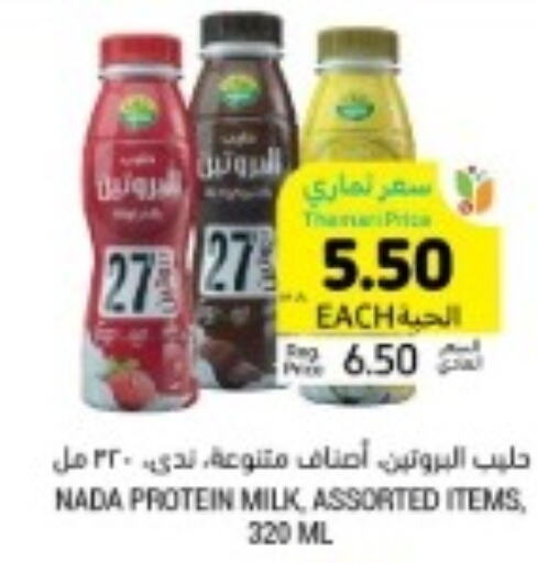 NADA Protein Milk  in Tamimi Market in KSA, Saudi Arabia, Saudi - Saihat