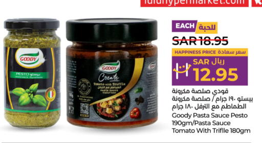 GOODY Pizza & Pasta Sauce  in LULU Hypermarket in KSA, Saudi Arabia, Saudi - Saihat