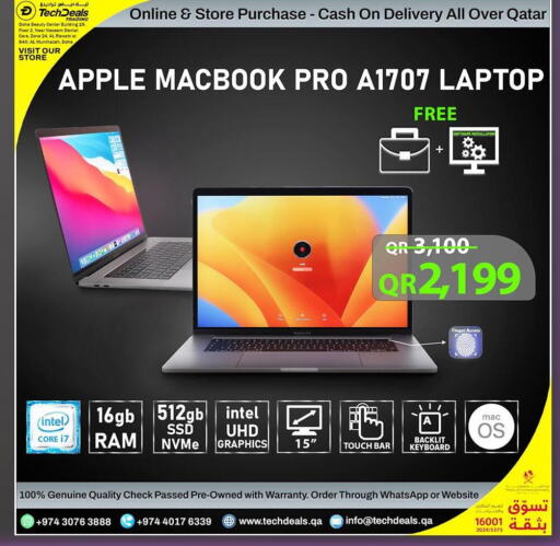 APPLE Laptop  in تك ديلس ترادينغ in قطر - أم صلال