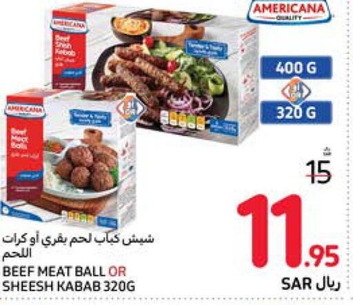 AMERICANA Beef  in Carrefour in KSA, Saudi Arabia, Saudi - Dammam