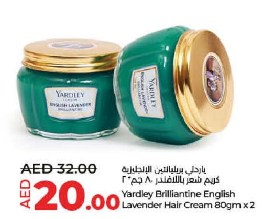 YARDLEY Hair Cream  in Lulu Hypermarket in UAE - Umm al Quwain