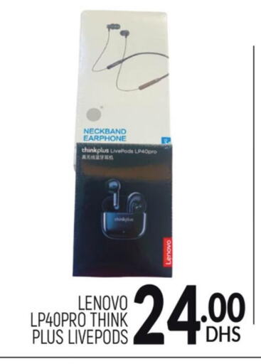 LENOVO Earphone  in Al Madina  in UAE - Dubai