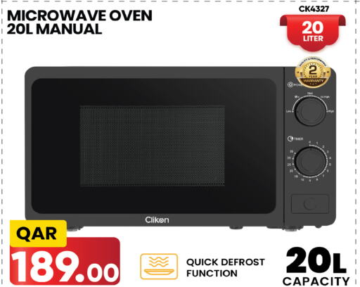 CLIKON Microwave Oven  in Kenz Mini Mart in Qatar - Al Wakra