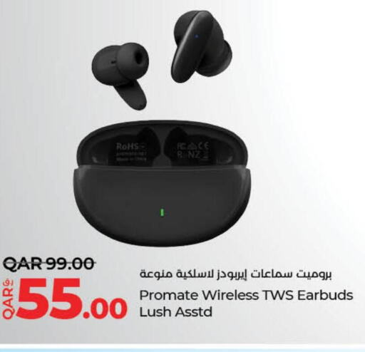 PROMATE Earphone  in LuLu Hypermarket in Qatar - Al Wakra