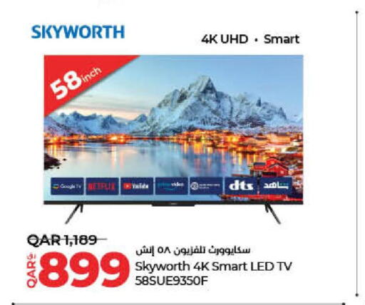 SKYWORTH Smart TV  in LuLu Hypermarket in Qatar - Al Wakra