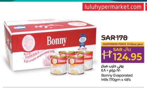 BONNY Evaporated Milk  in LULU Hypermarket in KSA, Saudi Arabia, Saudi - Dammam