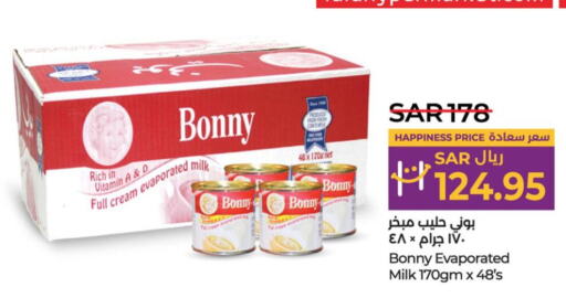 BONNY Evaporated Milk  in LULU Hypermarket in KSA, Saudi Arabia, Saudi - Qatif