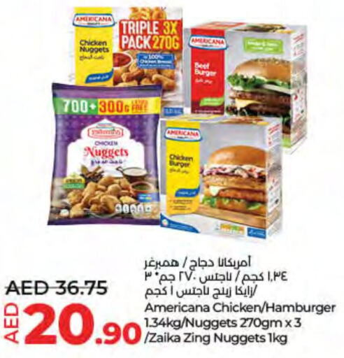 AMERICANA Chicken Nuggets  in Lulu Hypermarket in UAE - Umm al Quwain