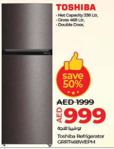 TOSHIBA Refrigerator  in Lulu Hypermarket in UAE - Sharjah / Ajman