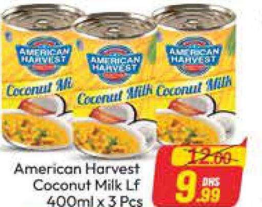 AMERICAN HARVEST Coconut Milk  in Azhar Al Madina Hypermarket in UAE - Abu Dhabi